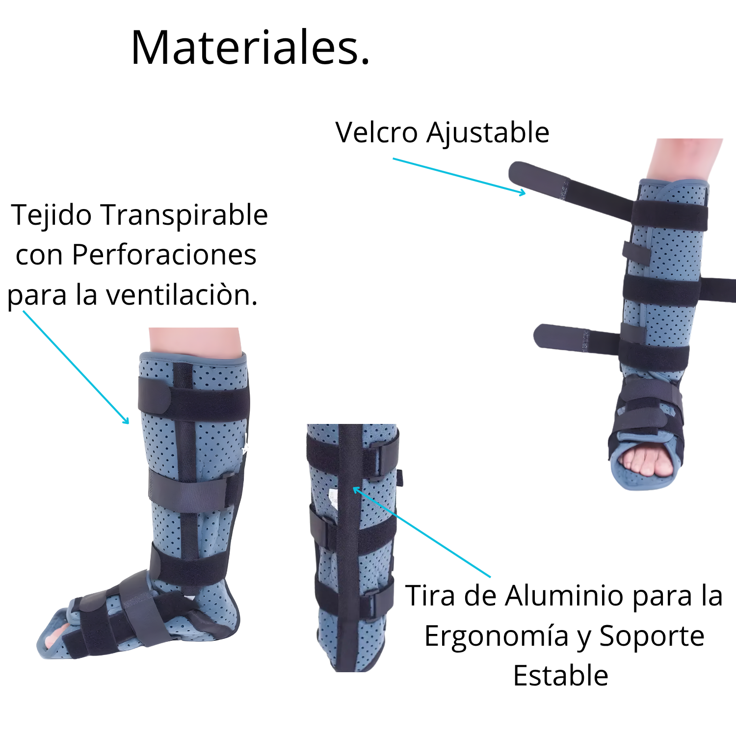 Bota Ortopédica Larga Ambidiestra Unisex - Imagen 2